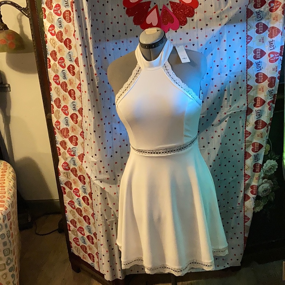 Francesca’s Sexy Sleeveless White Dress